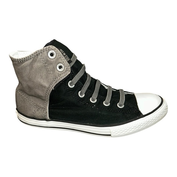 Converse Unisex 717659F fashion-sneakers  Black and Gray High-Top Sneakers - Picture 3 of 10